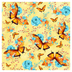 Butterfly Flowers Heat Transfer Vinyl Sheet - Vinyl Boutique Shop