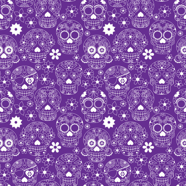 Dead Skulls Adhesive Vinyl Sheet - Vinyl Boutique Shop