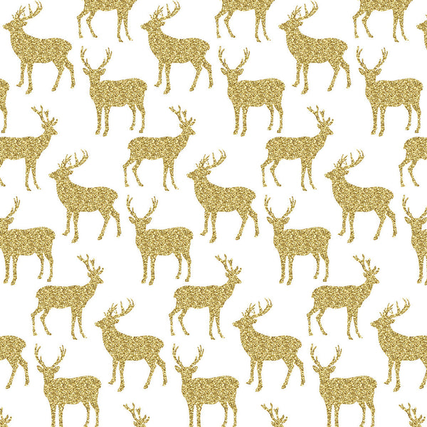 Gold Glitter Antler Heat Transfer Vinyl Sheet - Vinyl Boutique Shop