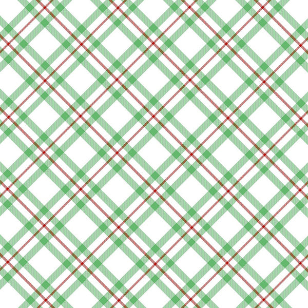 Christmas Plaid Adhesive Vinyl Sheet - Vinyl Boutique Shop