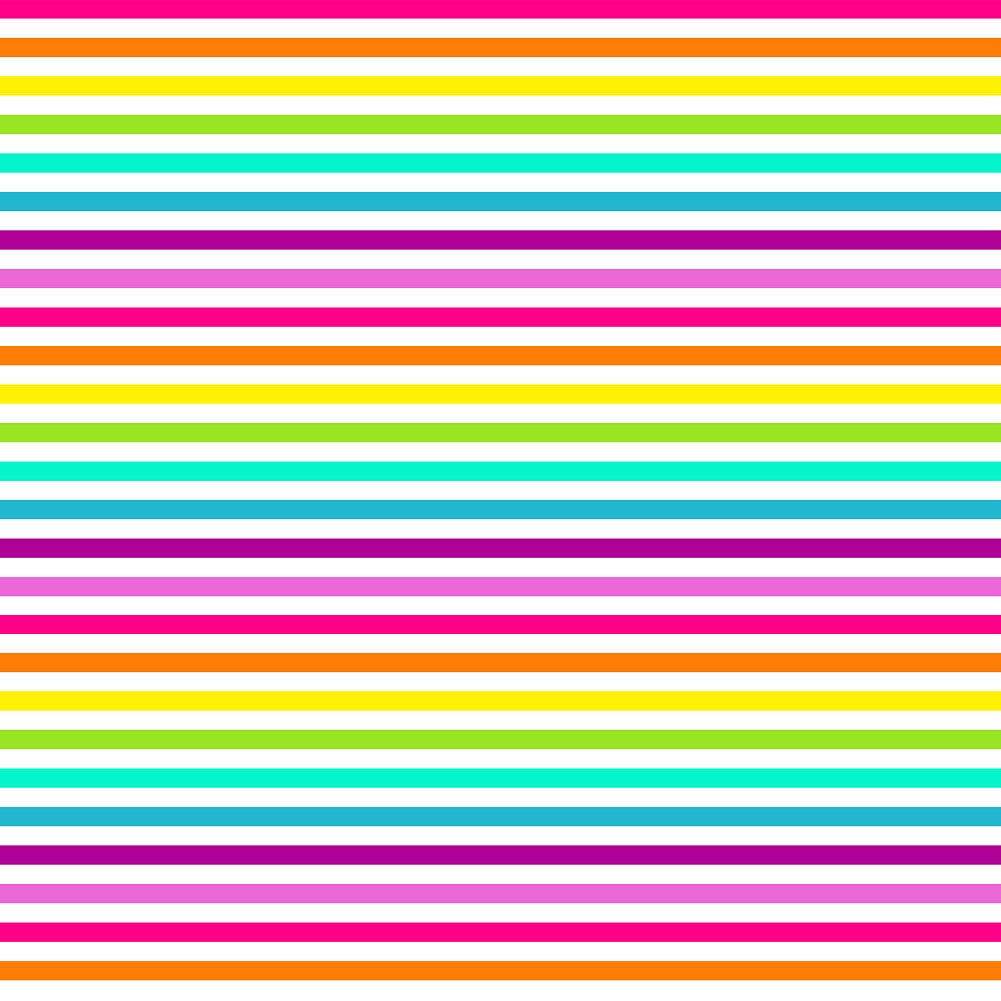 Bright colourful stripe printed backdrop available on vinyl