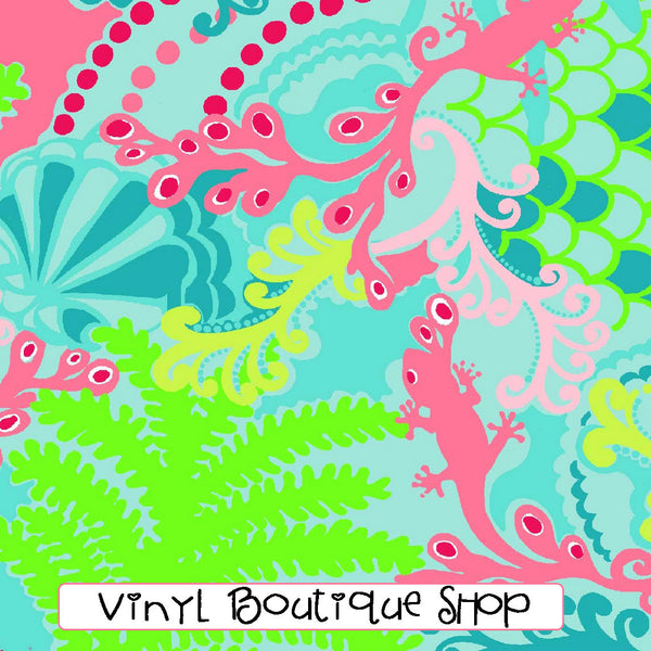 Checkin Out Lilly Inspired Printed Patterned Craft Vinyl - Vinyl Boutique Shop