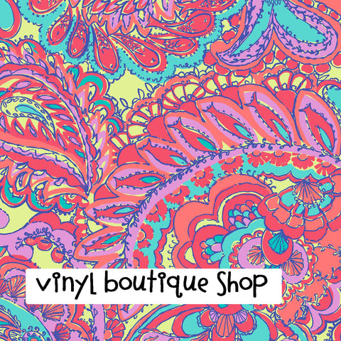 Vinyl Boutique Shop Craft Adhesive Paisley Vinyl Adhesive Vinyl