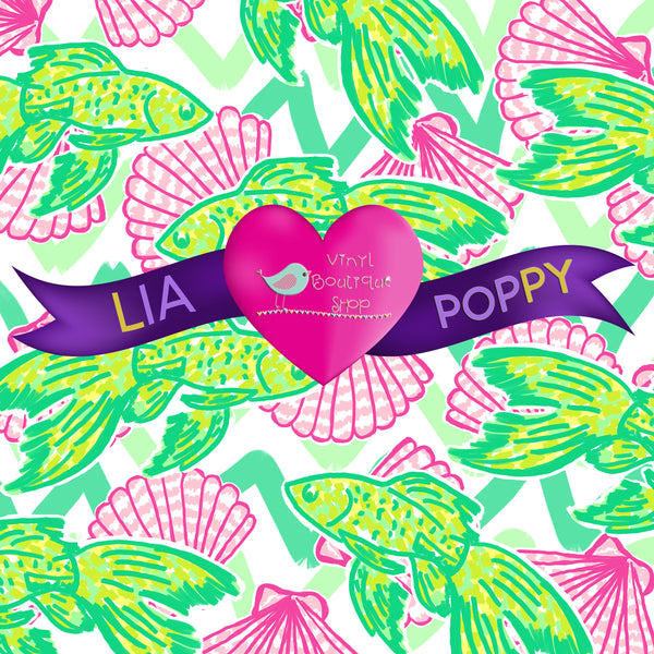 Fish Lia Poppy Vinyl Sheet LPY-69 - Vinyl Boutique Shop