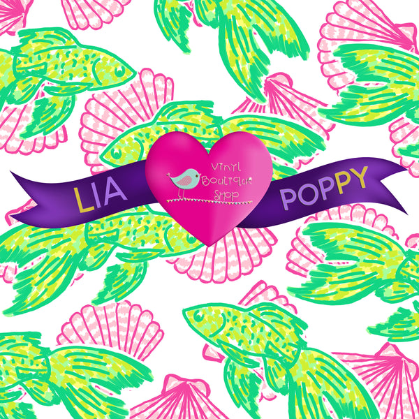 Fish Lia Poppy Vinyl Sheet LPY-73 - Vinyl Boutique Shop