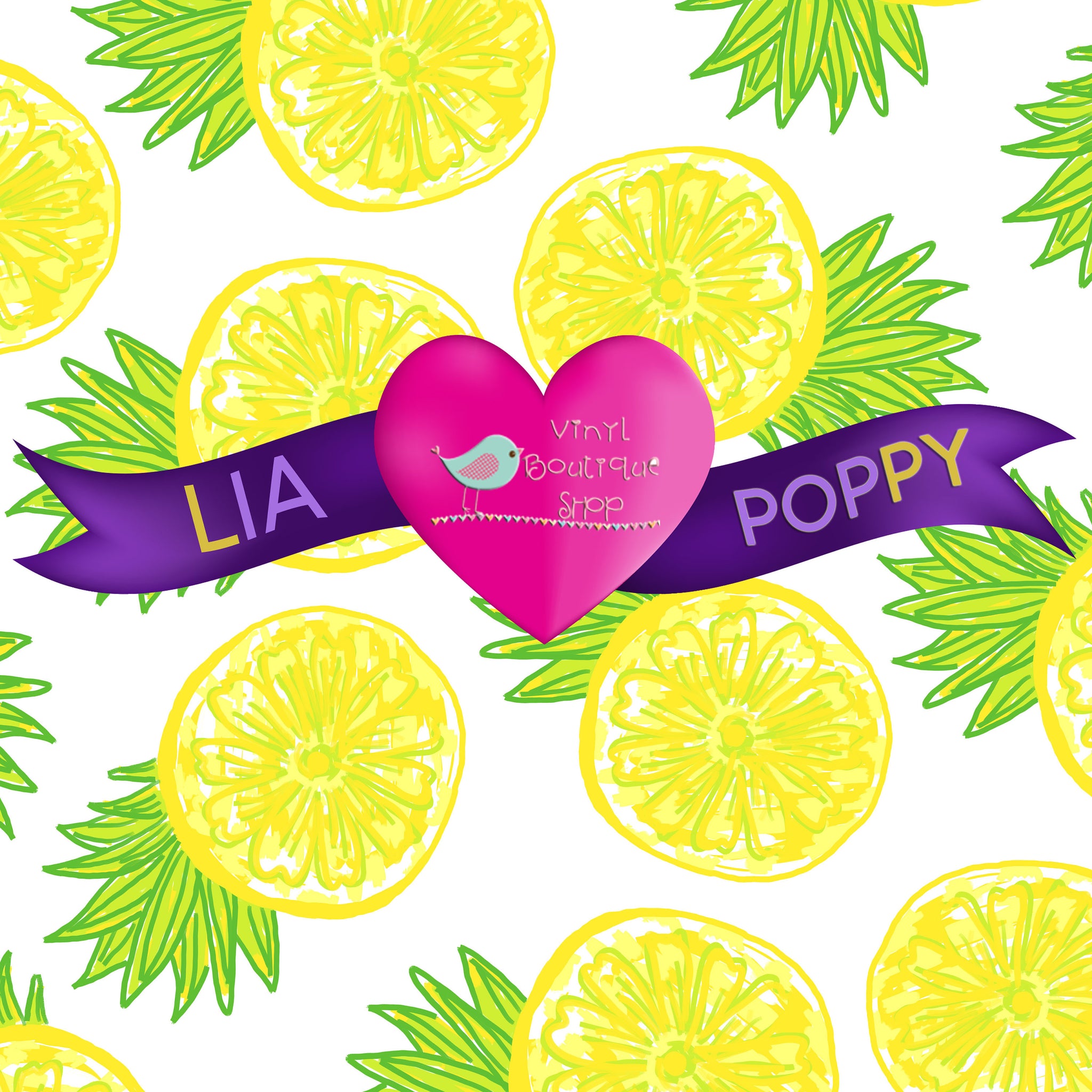 Fruit Lia Poppy Vinyl Sheet LPY-127 - Vinyl Boutique Shop